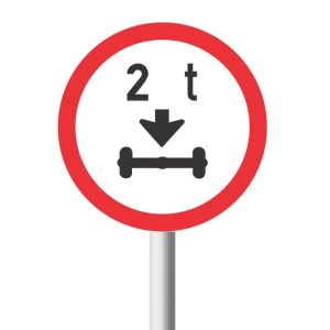 Axle Mass Load Limit Retro Reflective Road Sign (R203)