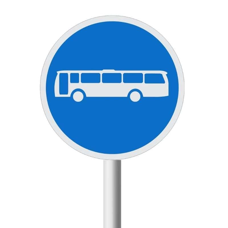 Buses Only road sign (R121)