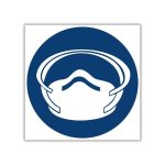 Dust Mask Shall Be Worn Safety Sign (MV12)