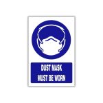 Dust mask must be worn safety sign (MV012A)