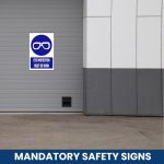 Eye protection must be worn safety sign (MV001A)