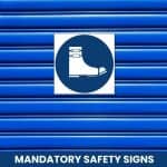Foot Spats Shall Be Worn safety sign (MV 22)