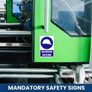 Head protection must be worn safety sign (MV003 A)