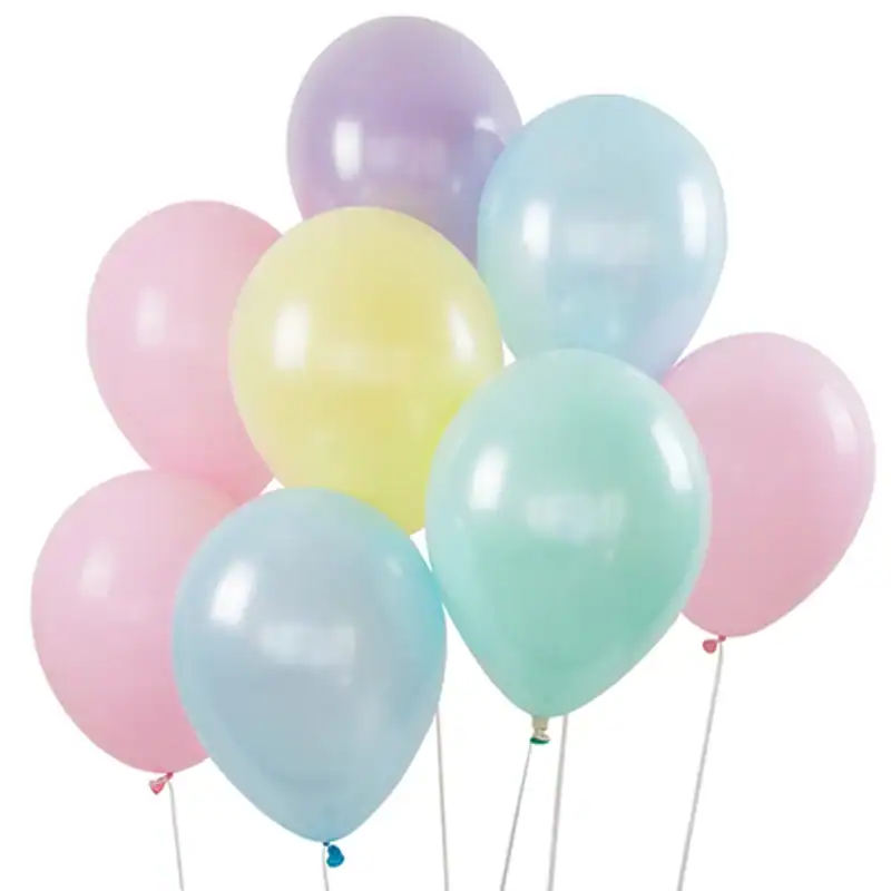 Pastel Printed Latex Balloons