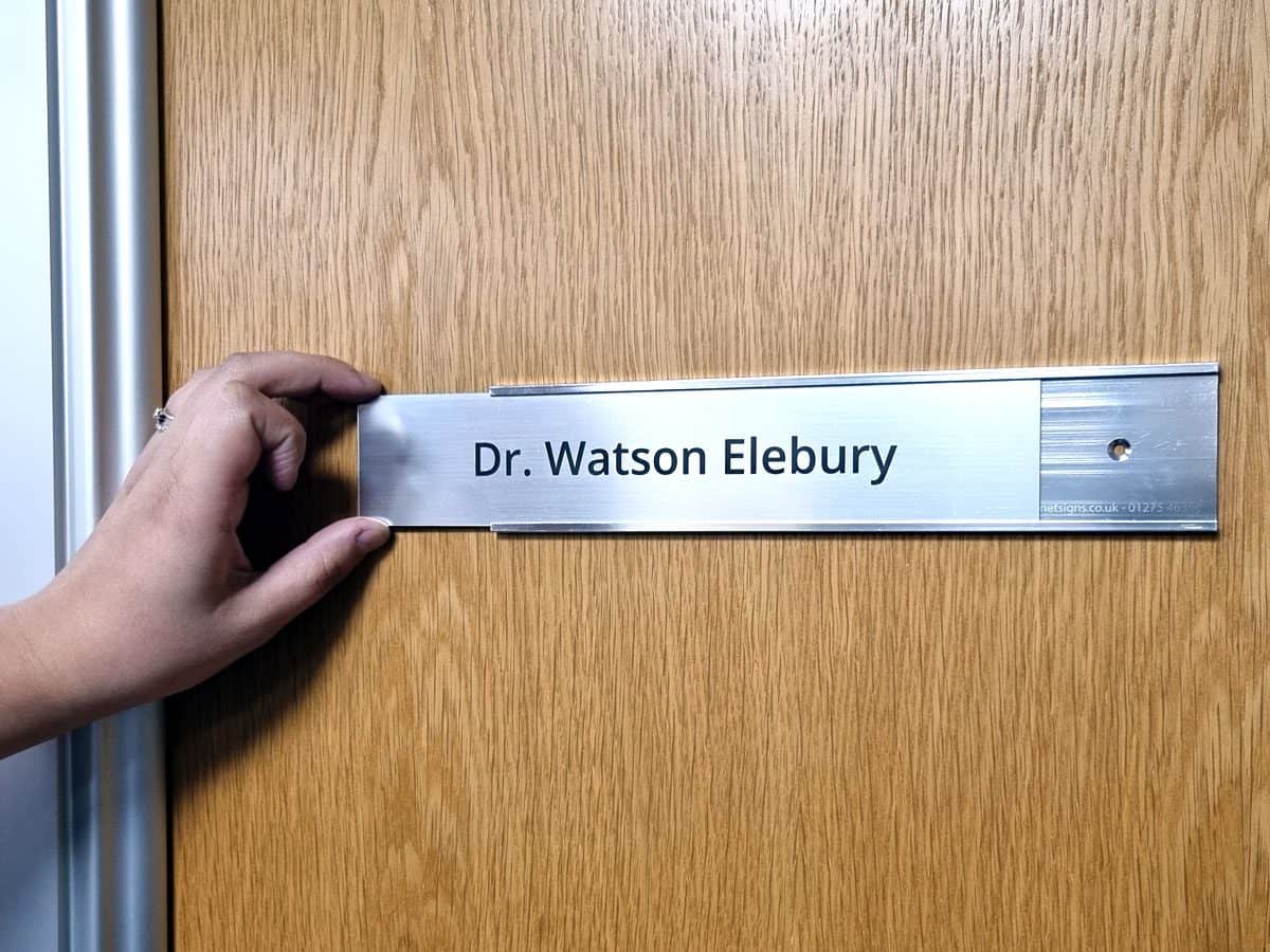 Engraved Wall Name Holders