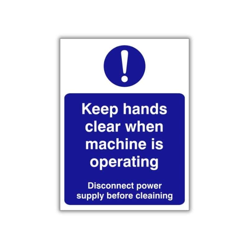 Machine operating safety sign (CAT27)