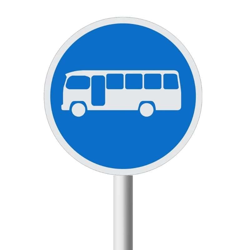 Midi-Buses Only road sign (R120)