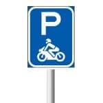 Motor cycle parking road sign (R307-P)