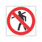 No Carrying Of Long Material SABS safety sign (PV8)