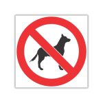 No Dogs Safety Sign (PV20)