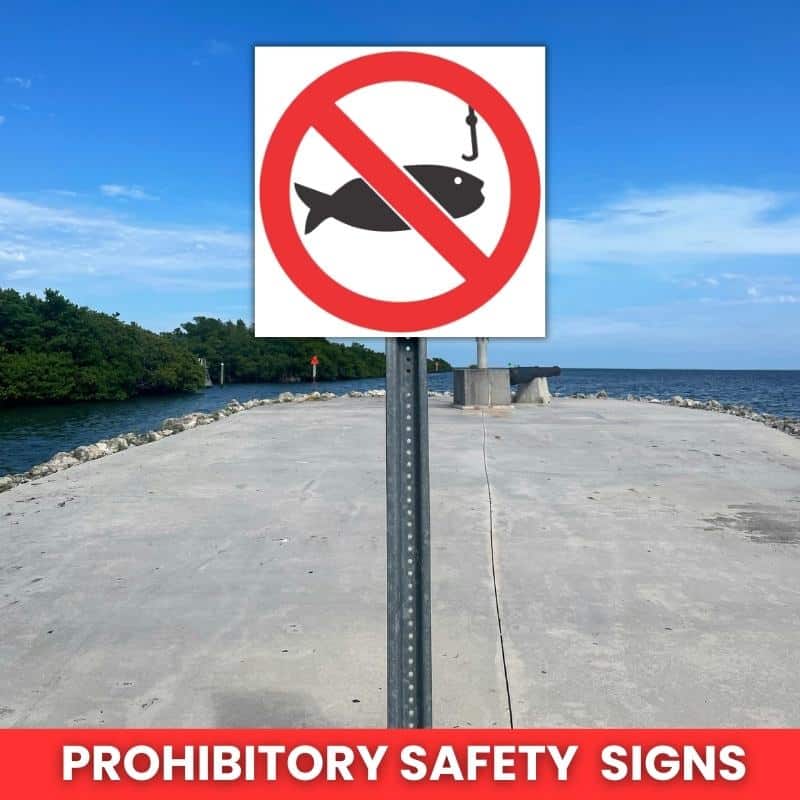 No Fishing SABS safety sign (PV25)