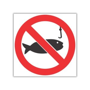No Fishing SABS safety sign (PV25)