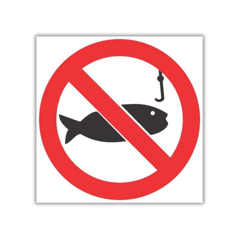 No Fishing SABS safety sign (PV25)