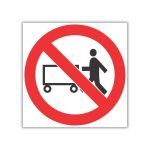 No Hand Trolleys Safety Sign (PV9)