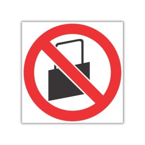 No Handbags SABS safety sign (PV31)