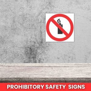 No Lighters And Open Flames SABS safety sign (PV26)