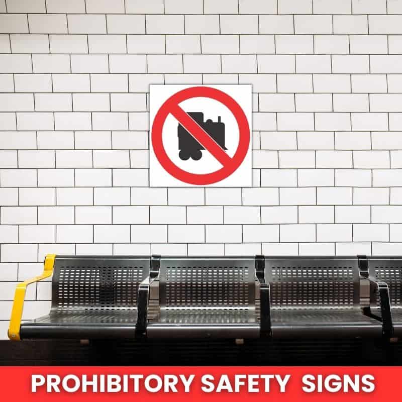No Locomotives Prohibited Beyond This Point Safety Sign