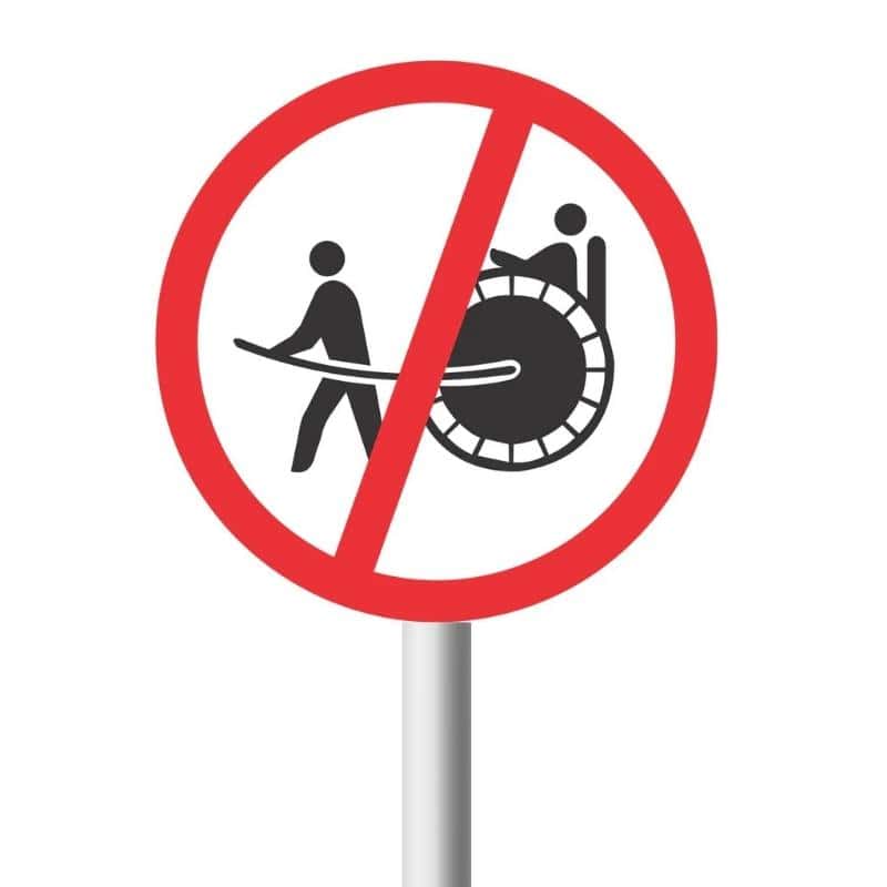 No Rickshaws Road Sign (R234)