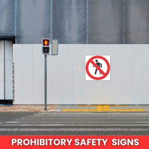 No Thoroughfare For Pedestrians Safety Sign (PV3)