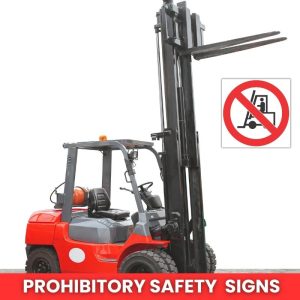 No Tractors And Fork-Lifts Beyond This Point Safety Sign