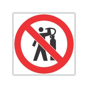 No Use Of Compressed-Air To Dust Body SABS safety sign (PV11)