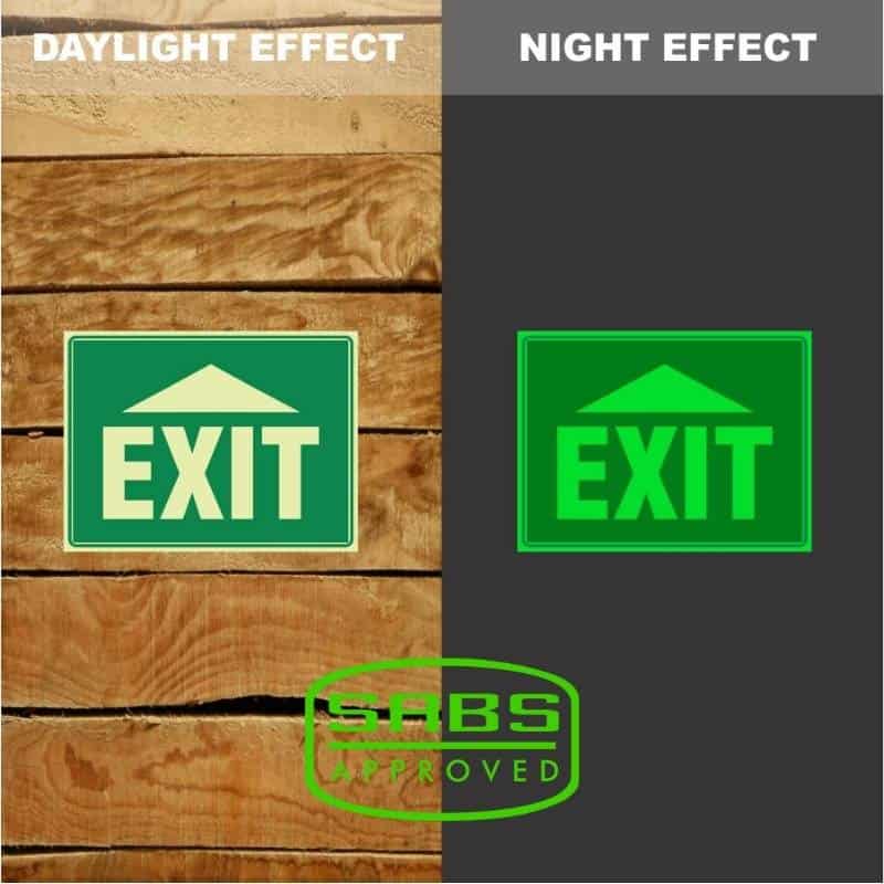 Glow-in-the-dark Safety Signs