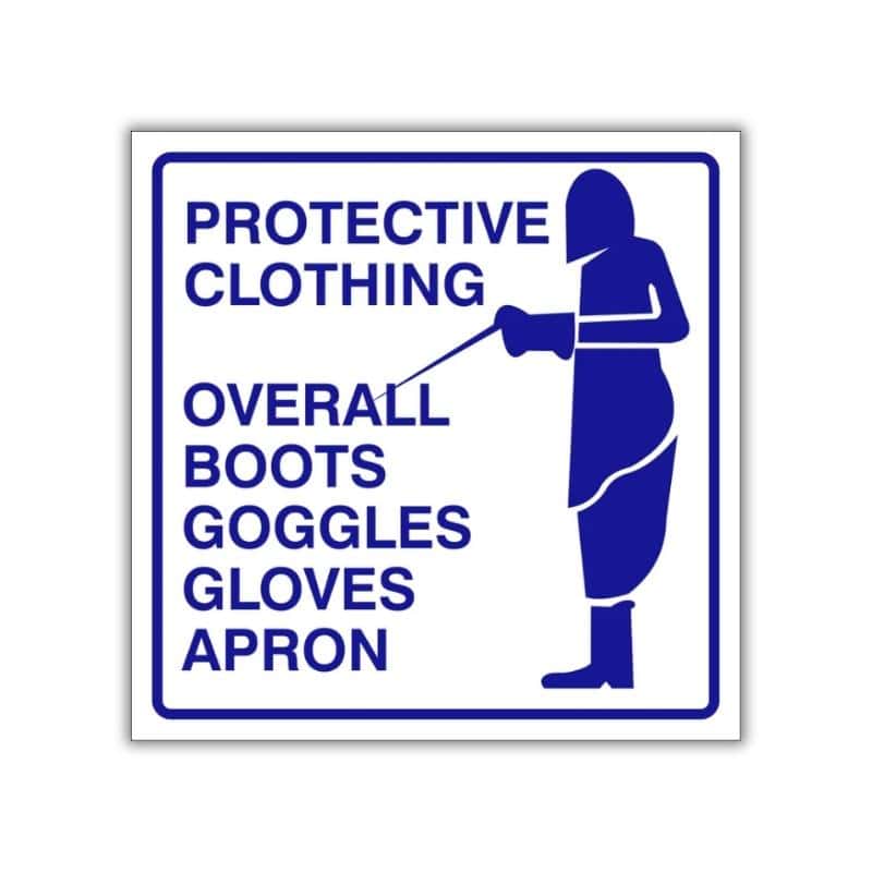 Protective Clothing safety sign (M083)