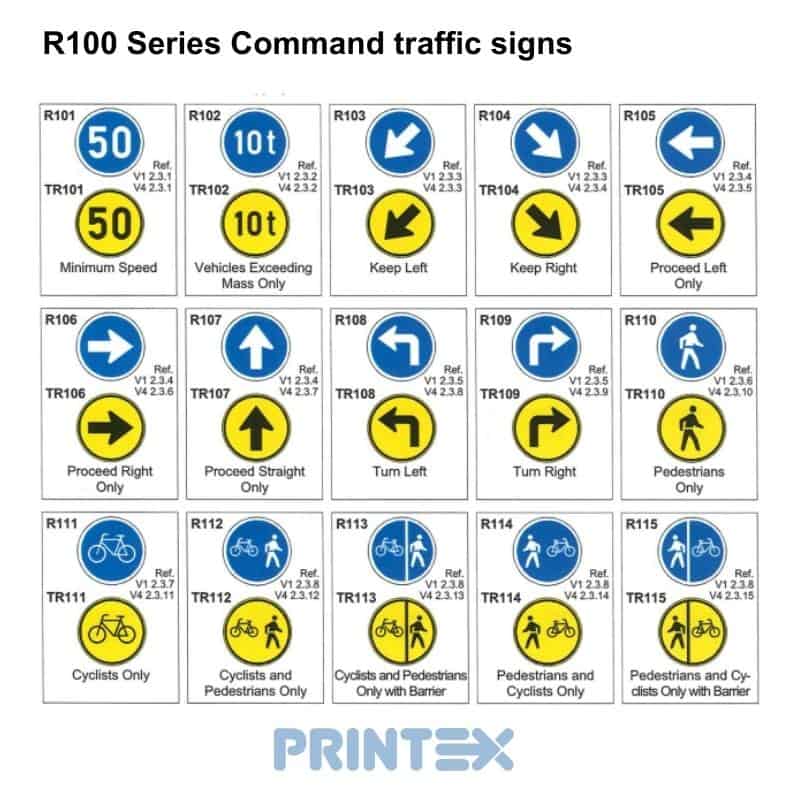 R100 Series Command traffic and road signs