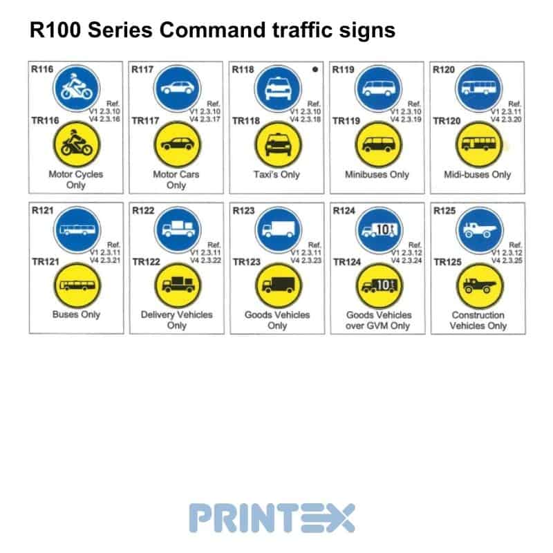 R100 Series Command traffic and road signs