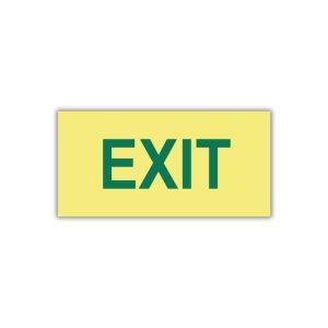SABS Exit (Green) photoluminescent safety sign (E6A)