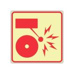 SABS Fire Alarm Photoluminescent (glow in the dark) safety sign (F31)