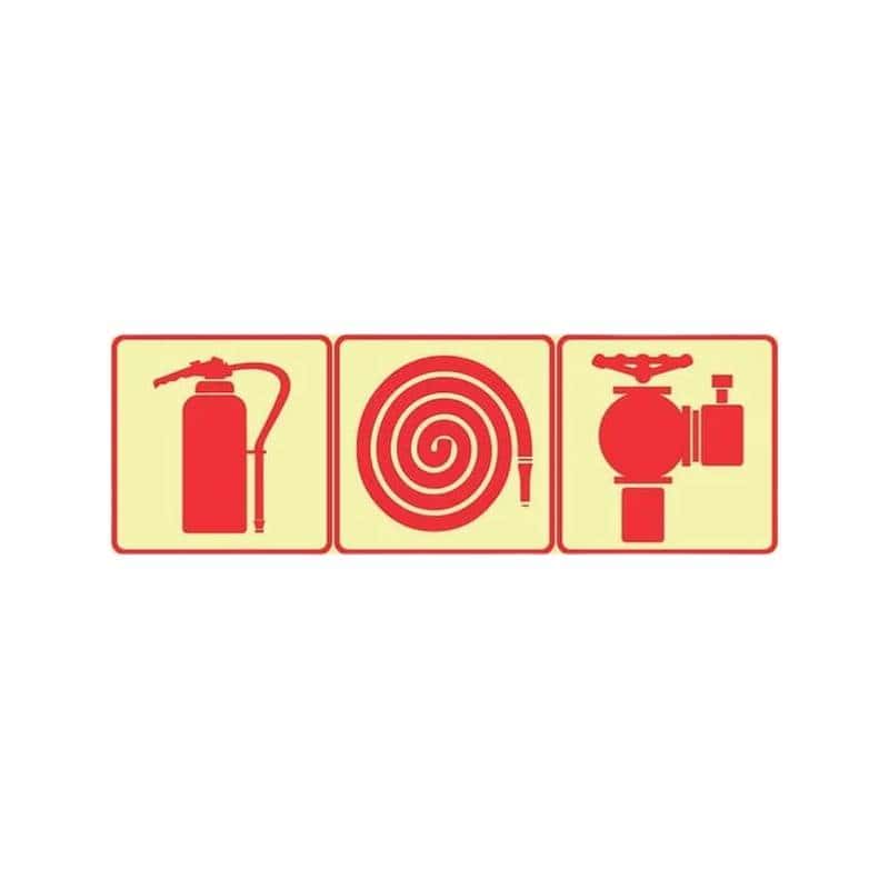 SABS Fire Extinguisher, Fire Hose Reel And Fire Hydrant photoluminescent sign (F23)