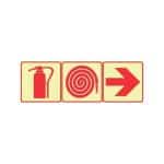 SABS Red Exit Photoluminescent Safety Sign