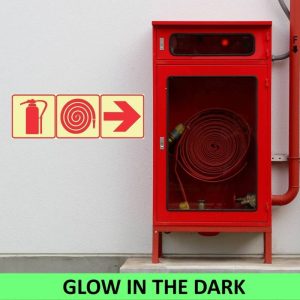 SABS Red Exit Photoluminescent Safety Sign