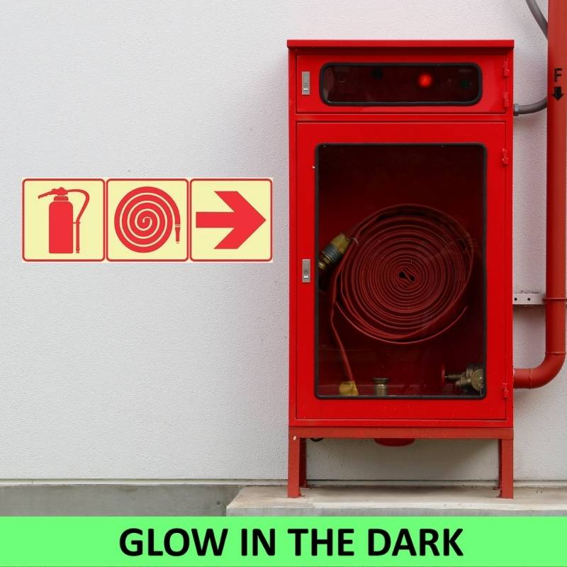 SABS Red Exit Photoluminescent Safety Sign