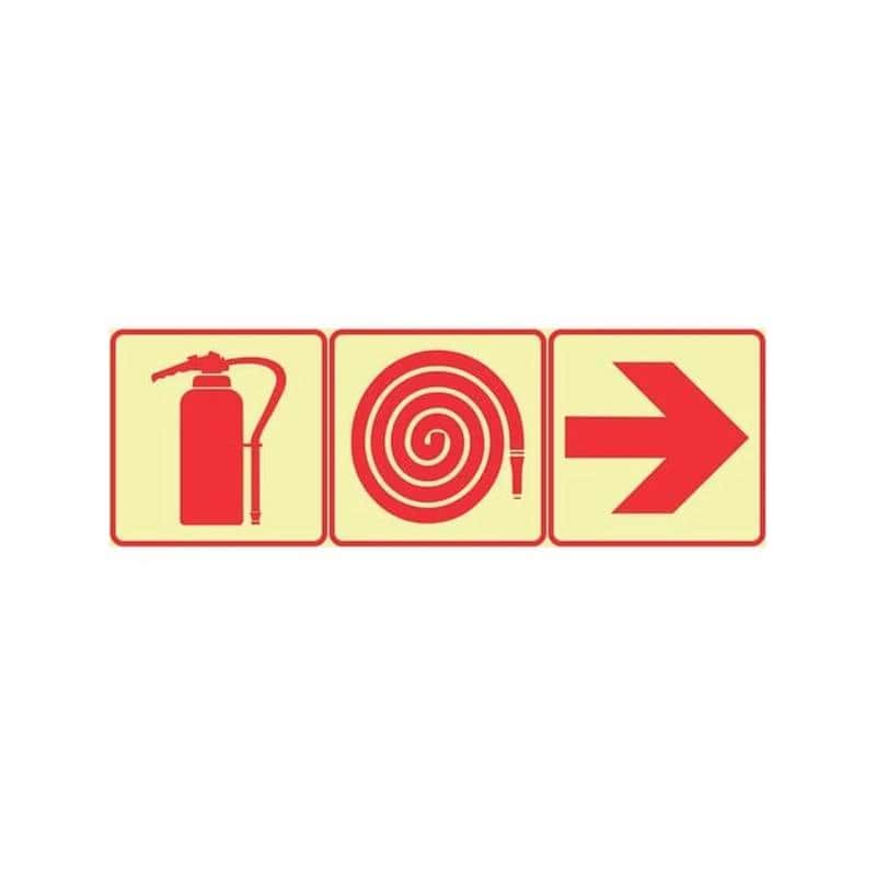 SABS Red Exit Photoluminescent Safety Sign