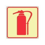 Fire Extinguisher Photoluminescent Sign