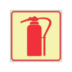 Fire Extinguisher Photoluminescent Sign