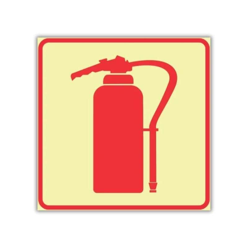 Fire Extinguisher Photoluminescent Sign