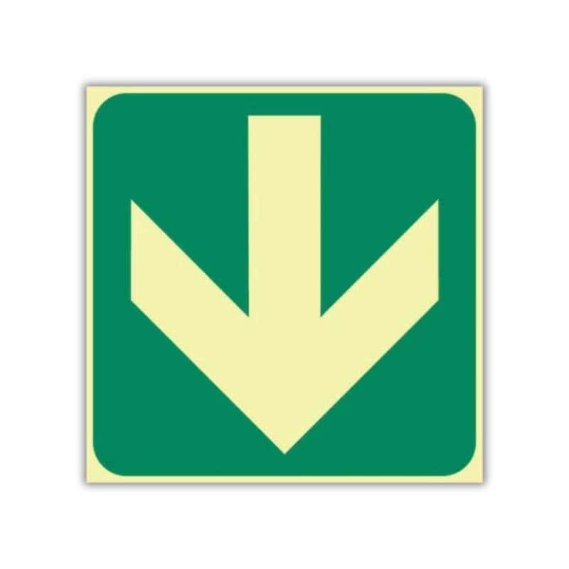 SABS General direction green arrow photoluminescent (E23)