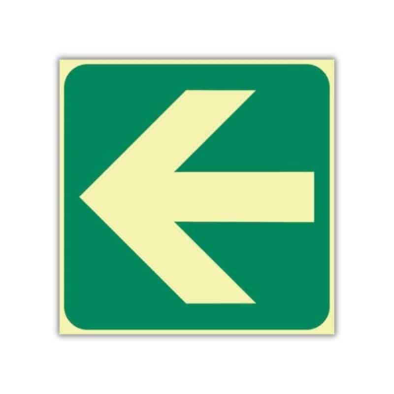 SABS General direction green arrow photoluminescent (E23)