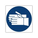 Hand Protection Shall Be Worn Safety Sign
