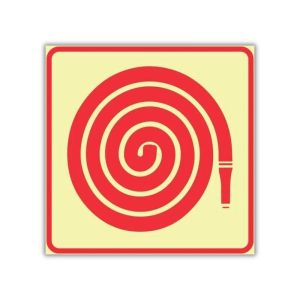 SABS Hose Reel photoluminescent ( Glow in the dark ) safety sign (F29)