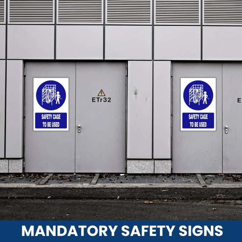 Safety cage to be used safety sign (MV016 A)
