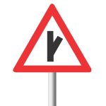 Sharp Junction (Half-Right) Road Sign (W113)