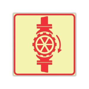 SABS Sprinkler Stop Valve Safety Sign