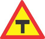 TEMPORARY T-JUNCTION ROAD SIGN (TW104)