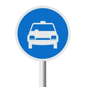 Taxis Only road sign (R118)