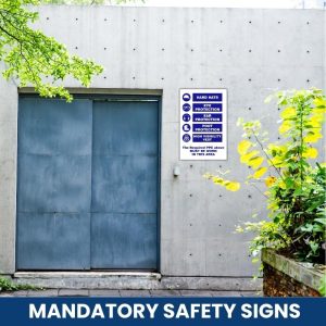 The required PPE must be worn in this area safety sign (M101)