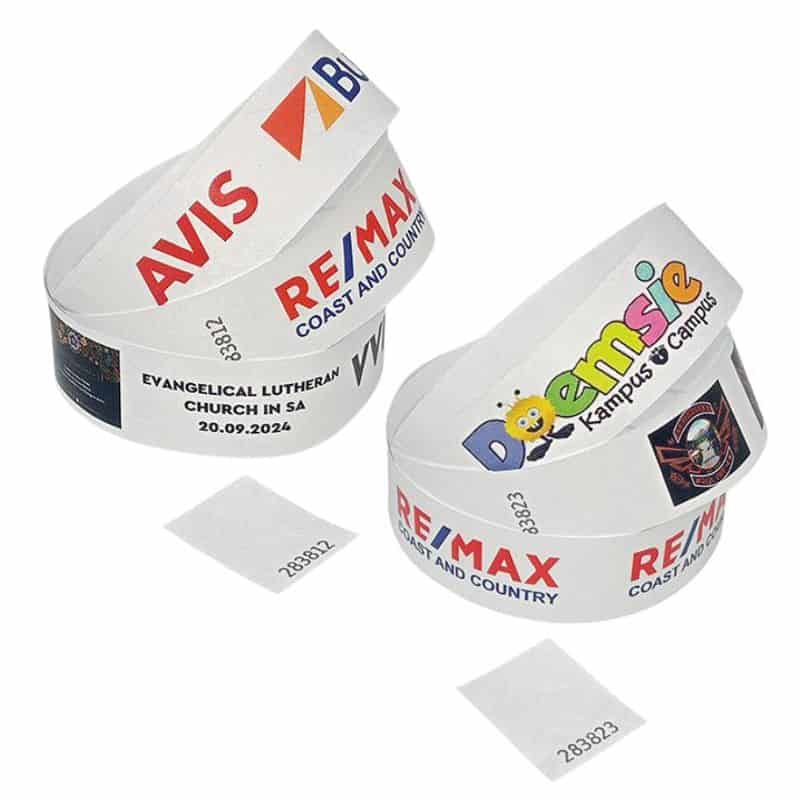 Tyvek Wristband Full Colour printing